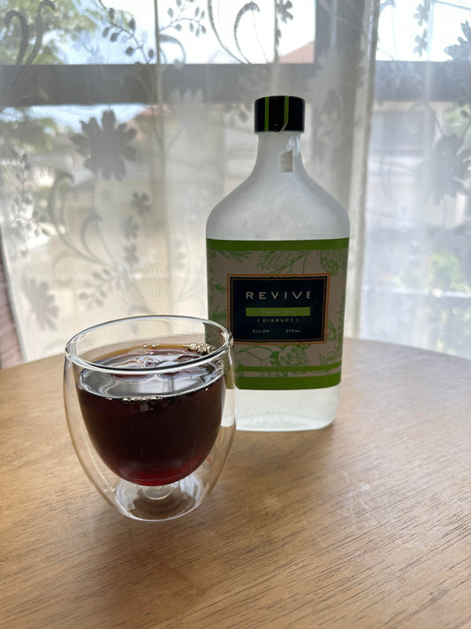 エシカルスピリッツ REVIVE IPA ジン で アイスコーヒー